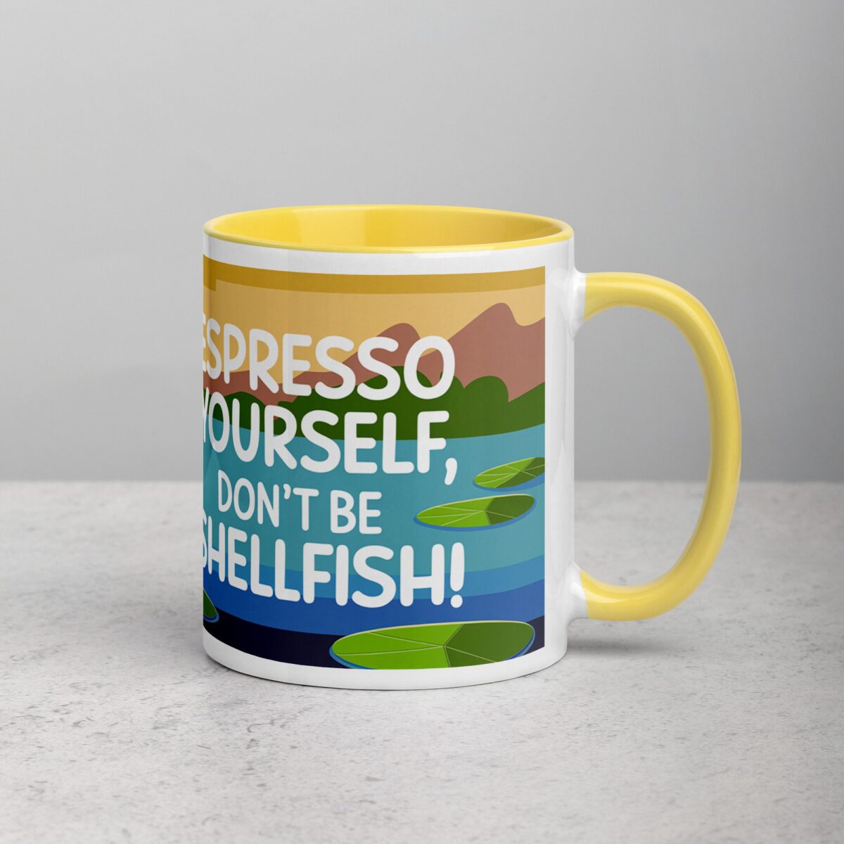 Espresso Yourself, Don’t Be Shellfish! Turtle Coffee Mug - Image 21