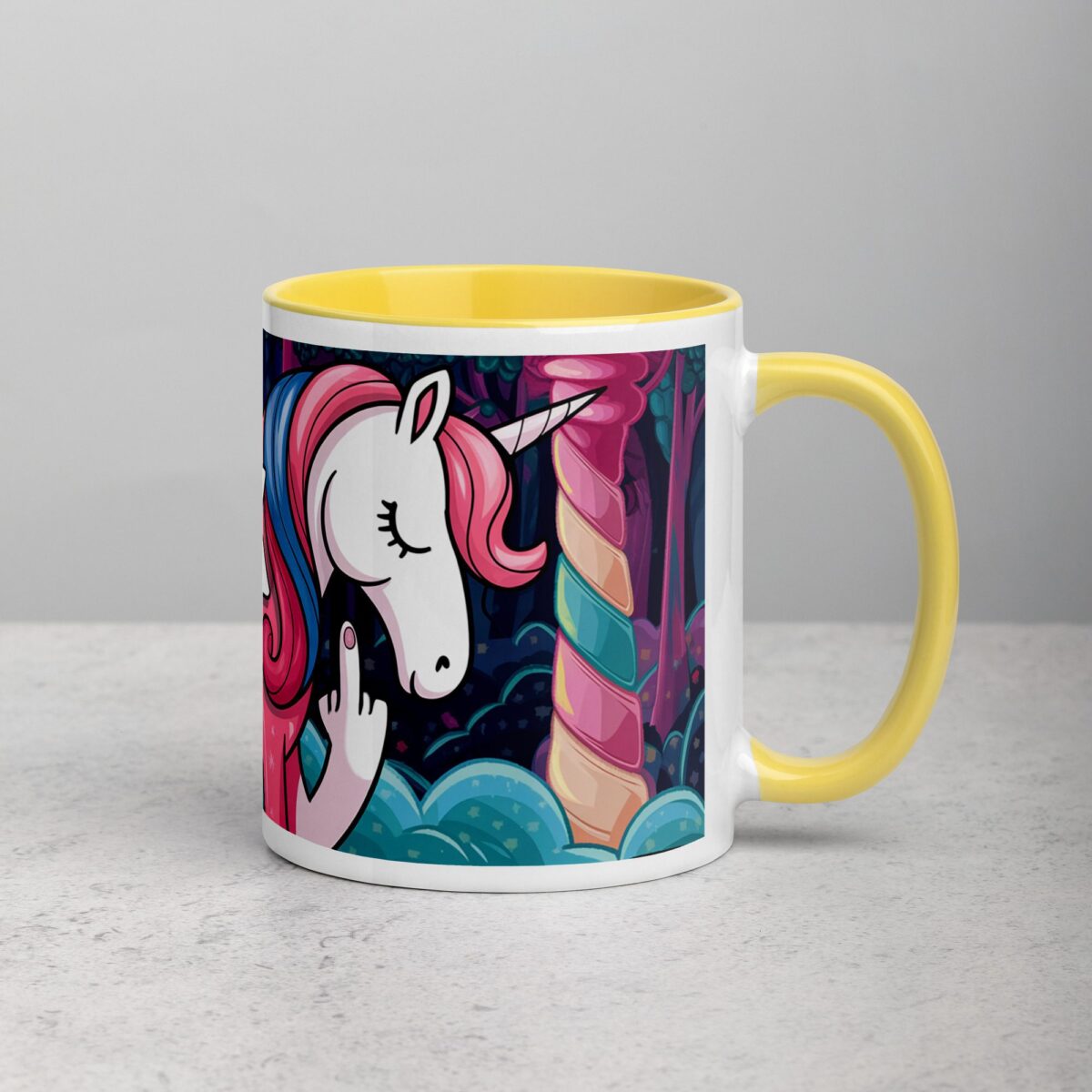 Middle Finger Unicorn Coffee Mug & Tea Cup - Image 21