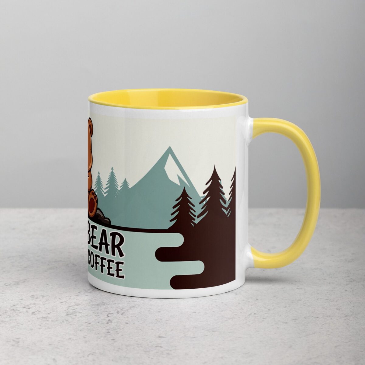 Papa Bear Runs on Coffee Fathers Day Mug - Image 21