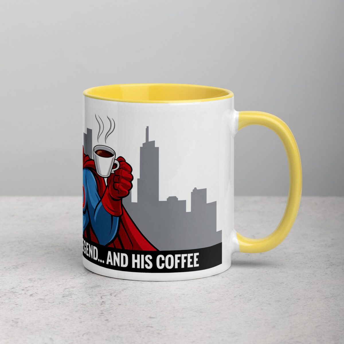 The Man, The Myth, The Legend... and His Coffee Dad Superhero Mug - Image 21