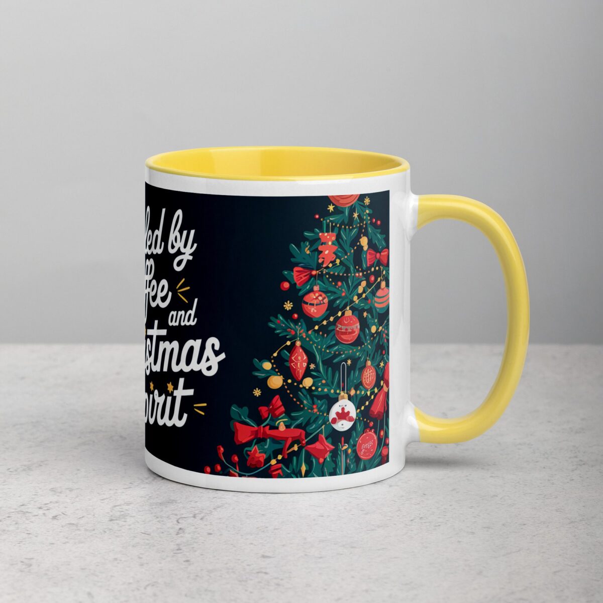 Fueled by Coffee and Christmas Spirit Mug - Image 21