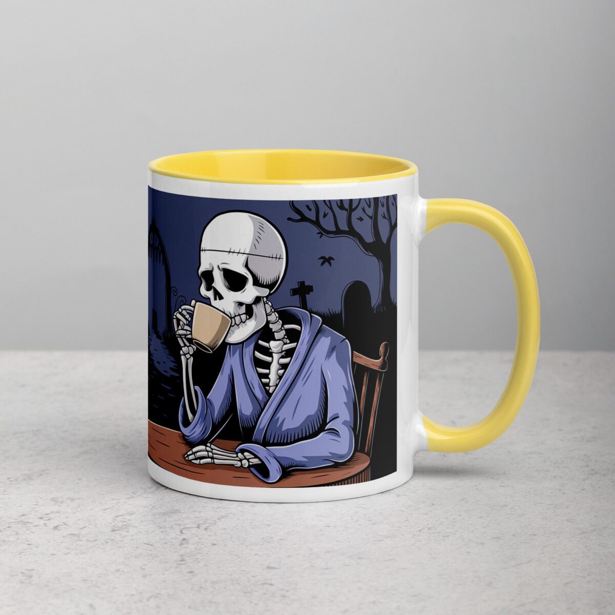 Death Before Decaf Halloween Coffee Mug - Image 21