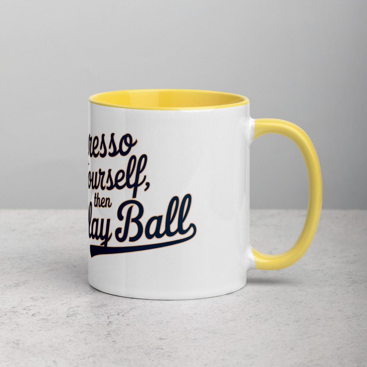 Espresso Yourself, Then Play Ball Coffee Mug & Tea Cup - Image 21
