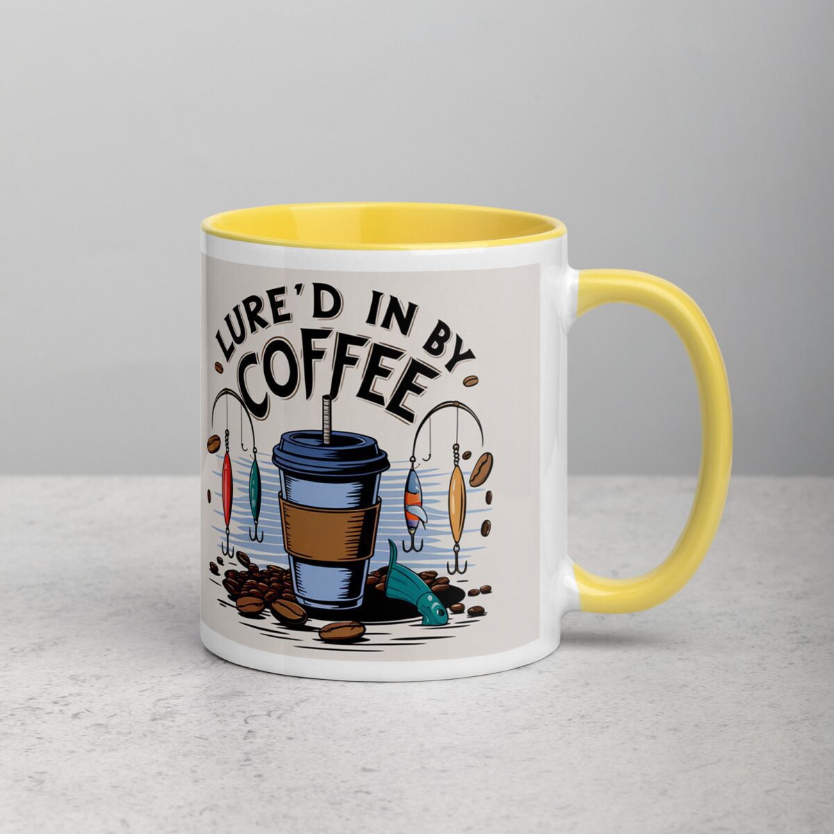 Lure’d in by Coffee Fishing Mug - Image 21