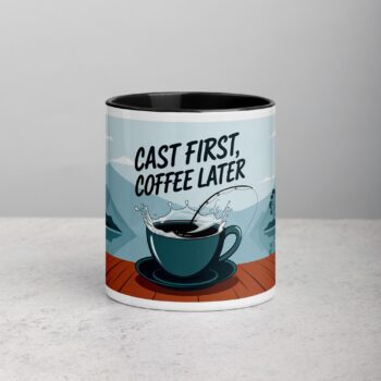 Cast First, Coffee Later Fishing Mug