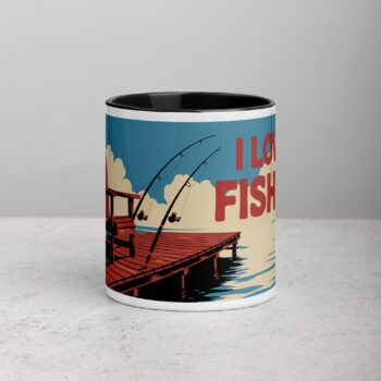 I Love Fishing Retro Coffee Mug & Tea Cup
