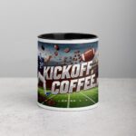Kickoff, Coffee, Repeat Football Mug