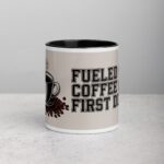 Fueled by Coffee & First Downs Football Mug