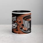 My Coffee Game is Strong Football Mug