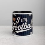 I Love Football Sophisticated Coffee Mug & Tea Cup