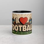 I Love Football Retro Coffee Mug & Tea Cup