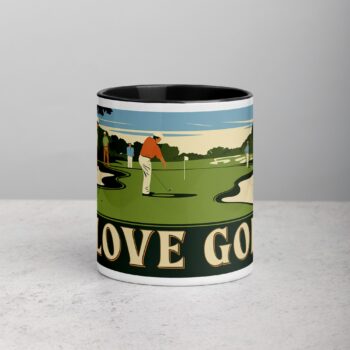 I Love Golf Retro Coffee Mug & Tea Cup