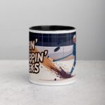 Sippin' and Slappin' Pucks Hockey Coffee Mug