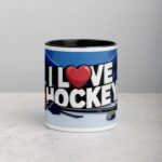 I Love Hockey Fun Hockey Coffee Cup