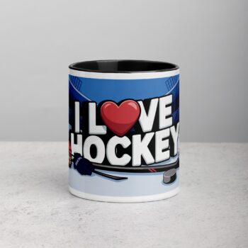 I Love Hockey Fun Hockey Coffee Cup