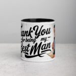 Retro Thank You Best Man Coffee Mug & Tea Cup