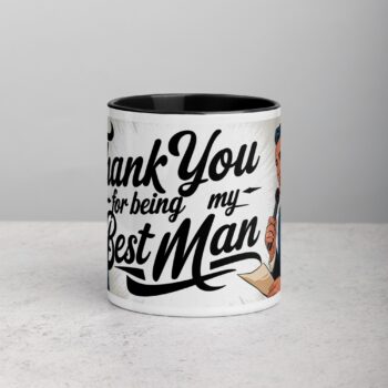 Retro Thank You Best Man Coffee Mug & Tea Cup
