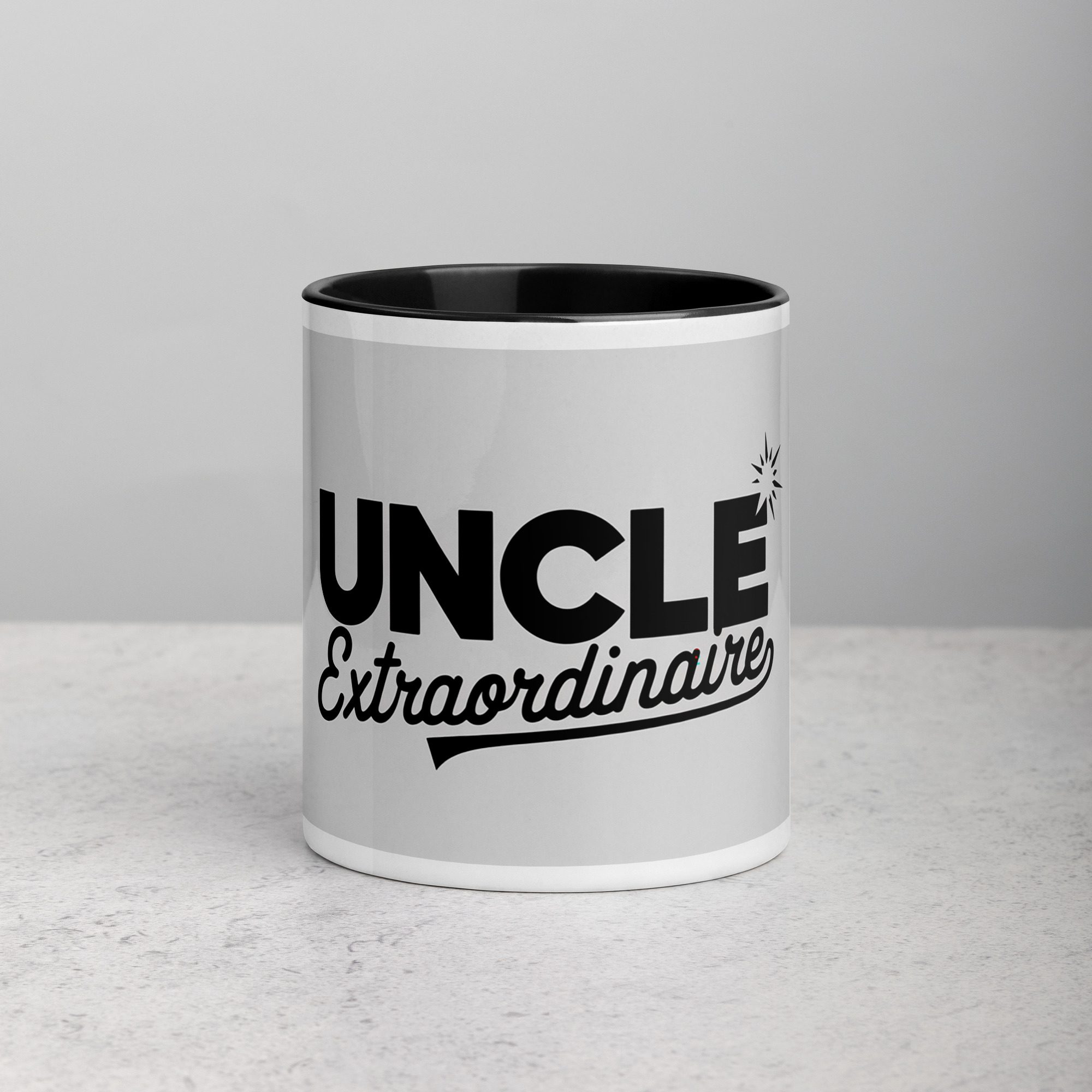 white-ceramic-mug-with-color-inside-black-11-oz-front-673e6a24a9312.jpg Uncle Extraordinaire Coffee Mug & Tea Cup - Image 1