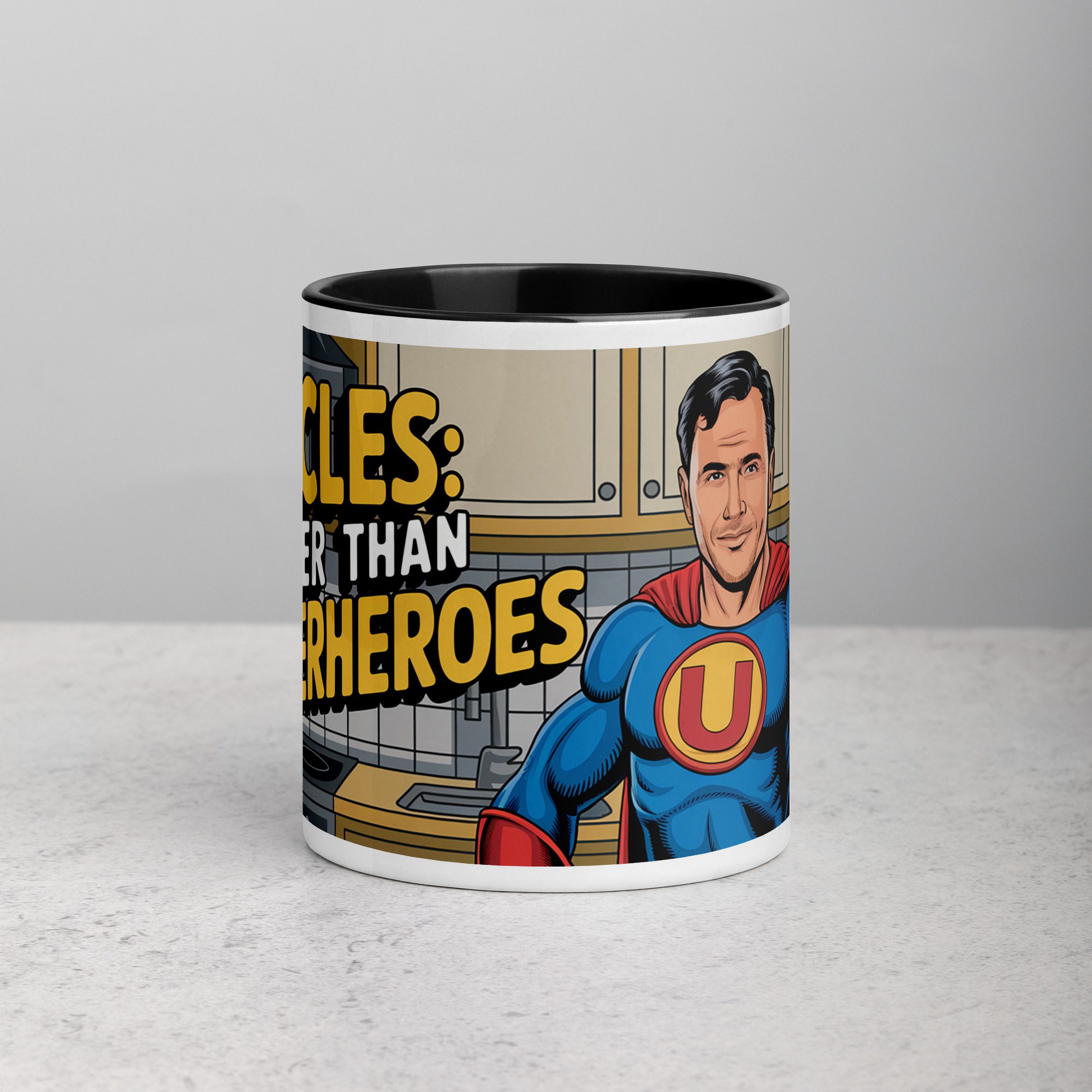 white-ceramic-mug-with-color-inside-black-11-oz-front-673e6c6ee0a90.jpg Uncles: Better Than Superheroes Coffee Mug - Image 1