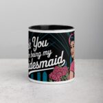 Thank You for Being My Bridesmaid Retro Coffee Mug