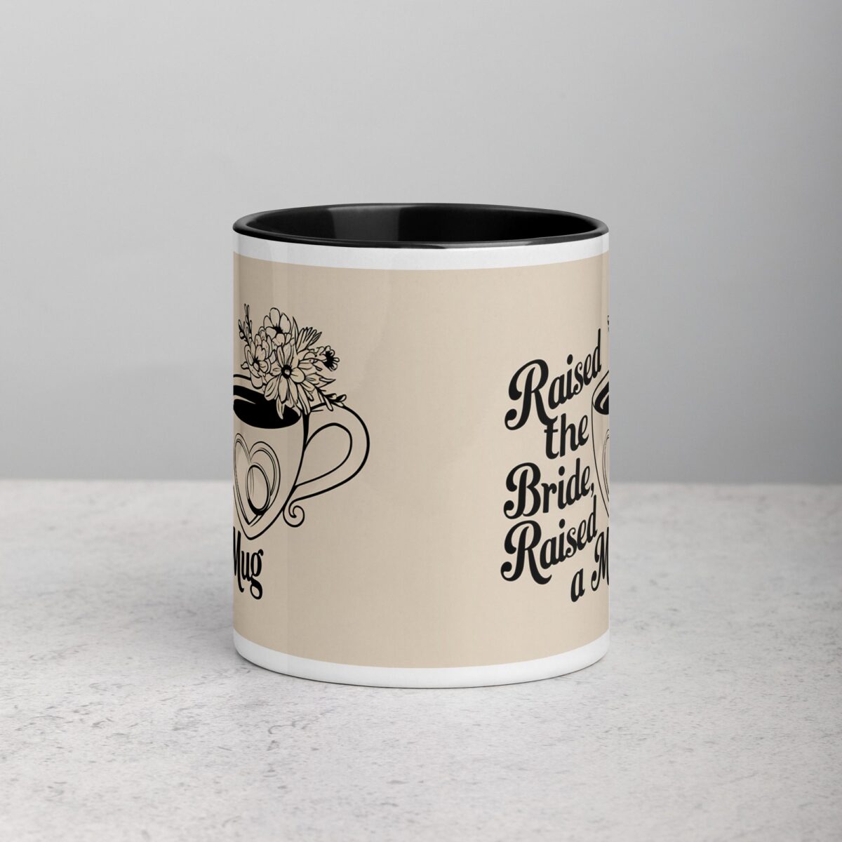 Raised the Bride, Raised a Mug Father of Bride Mug - Image 2