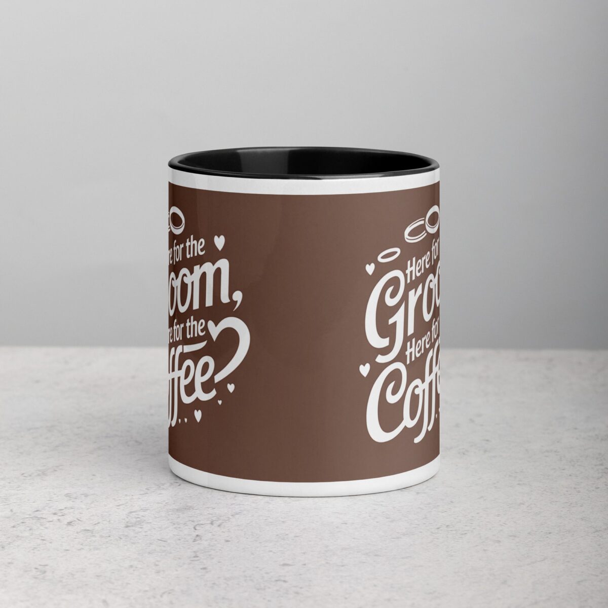 Here for the Groom, Here for the Coffee Wedding Mug - Image 2