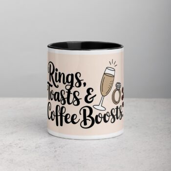 Rings, Toasts & Coffee Boosts Groomsman Mug