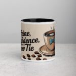 Caffeine, Confidence, and a Bow Tie Groomsman Mug