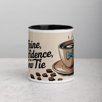 Caffeine, Confidence, and a Bow Tie Groomsman Mug