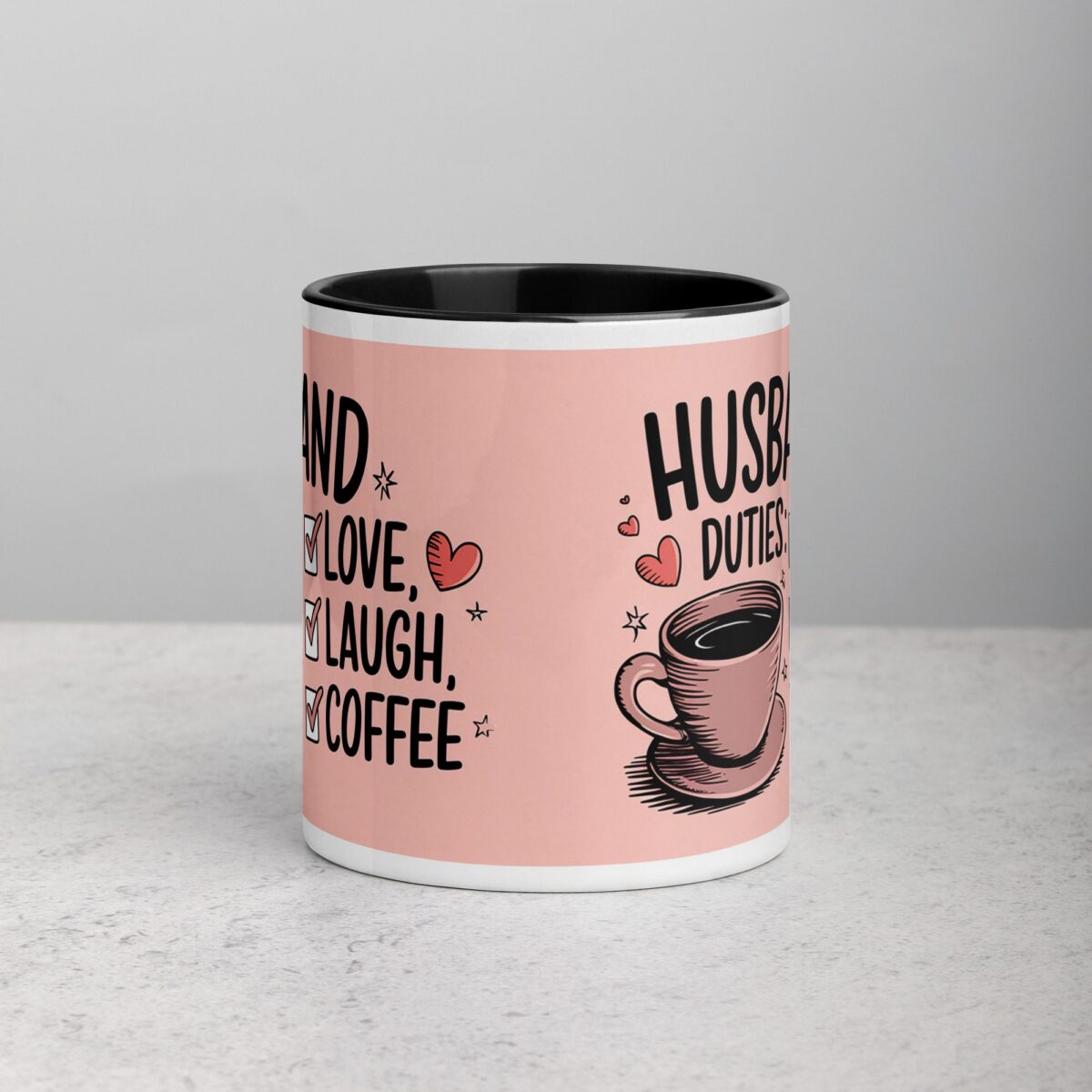 Husband Duties: Love, Laugh, Coffee Mug - Image 2