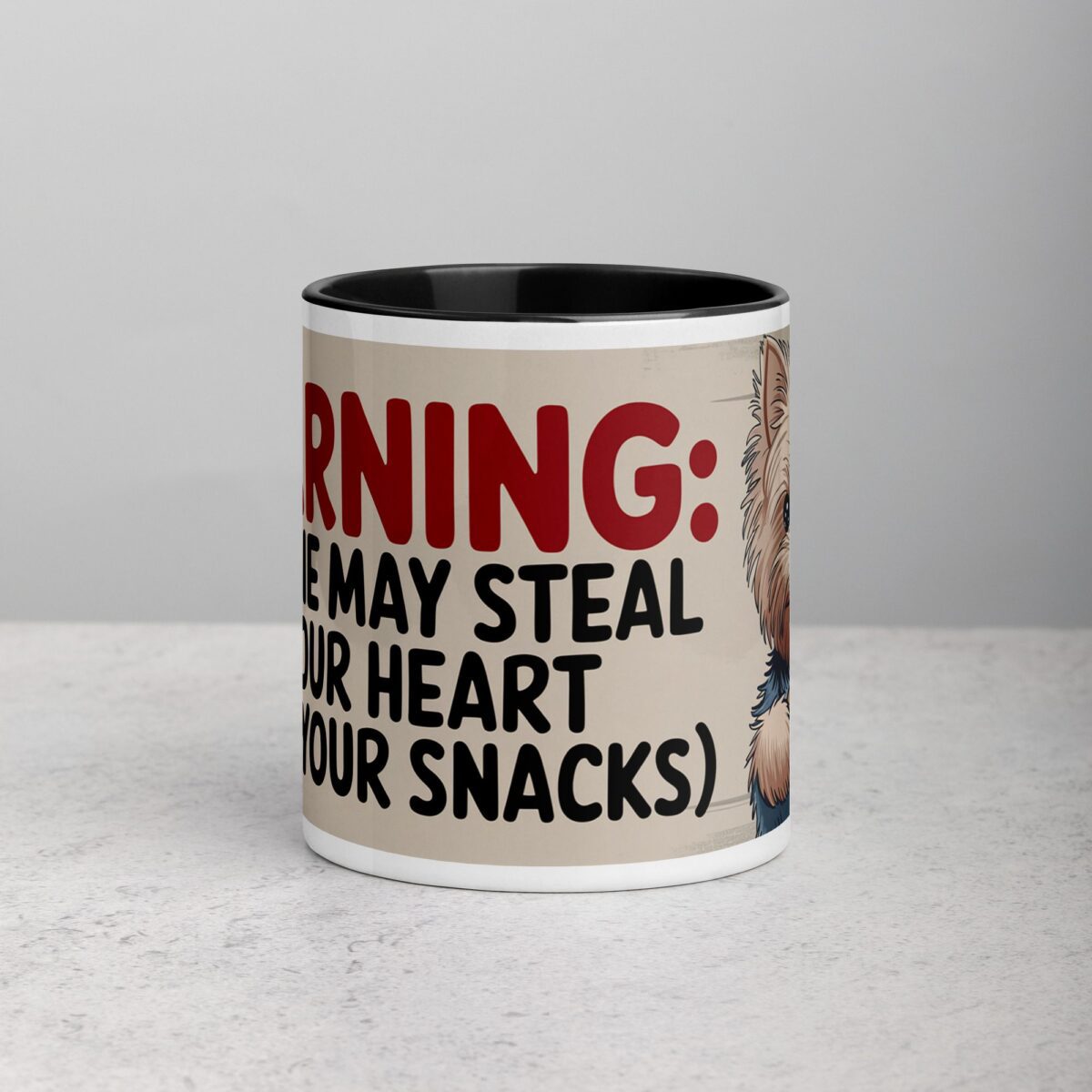 Warning: Yorkie May Steal Your Heart Coffee Mug - Image 2
