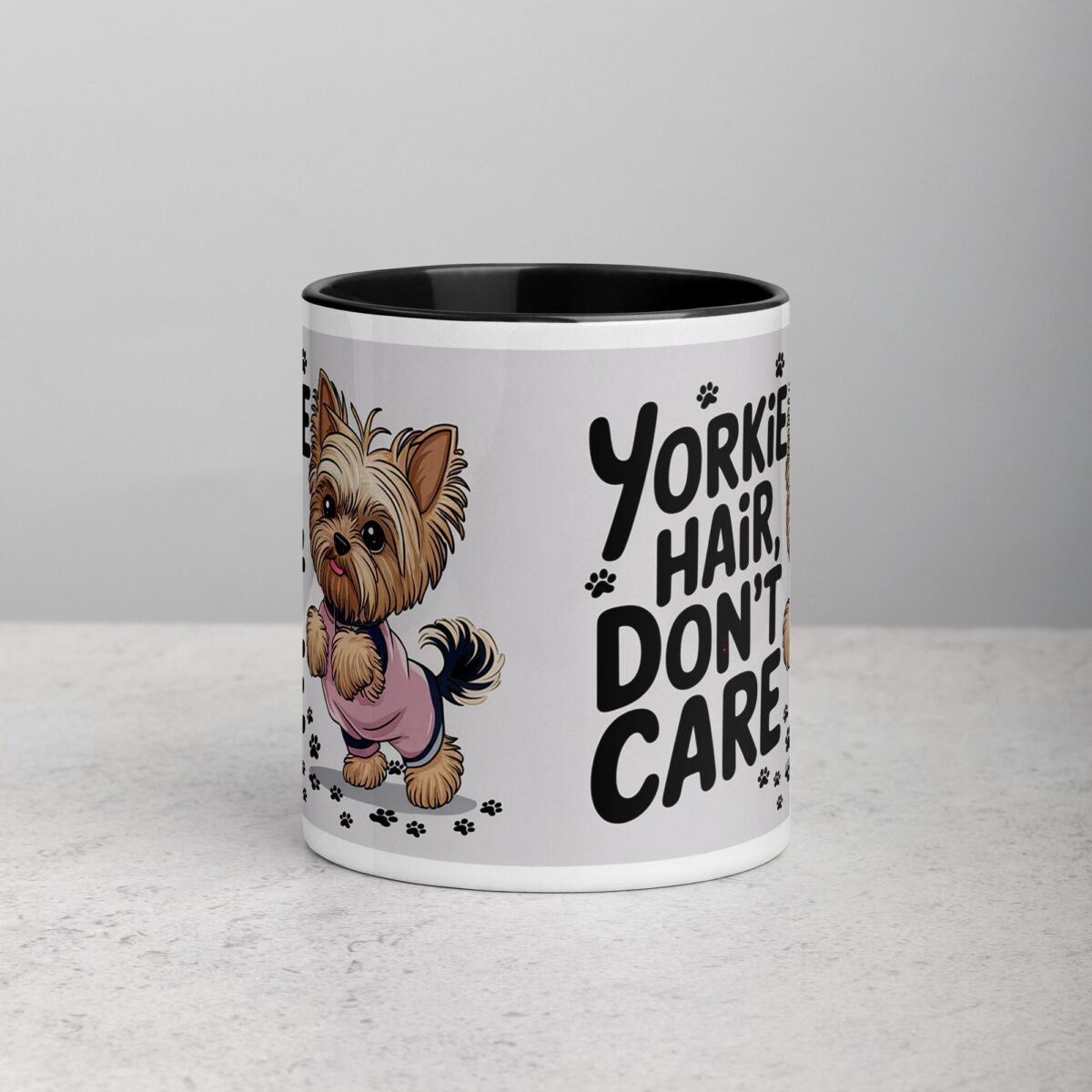 Yorkie Hair, Don’t Care Coffee Mug - Image 2
