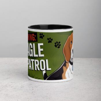 Warning: Beagle on Patrol Coffee Mug