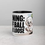 Warning: Fluff Ball on the Loose Coffee Mug