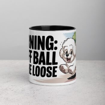 Warning: Fluff Ball on the Loose Coffee Mug