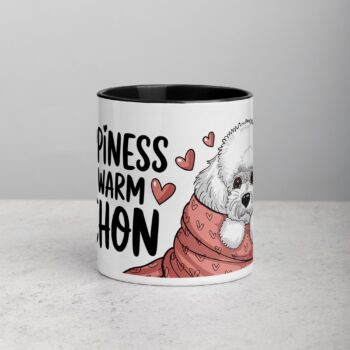 Happiness Is a Warm Bichon Coffee Mug & Tea Cup