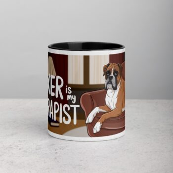My Boxer Is My Therapist Coffee Mug