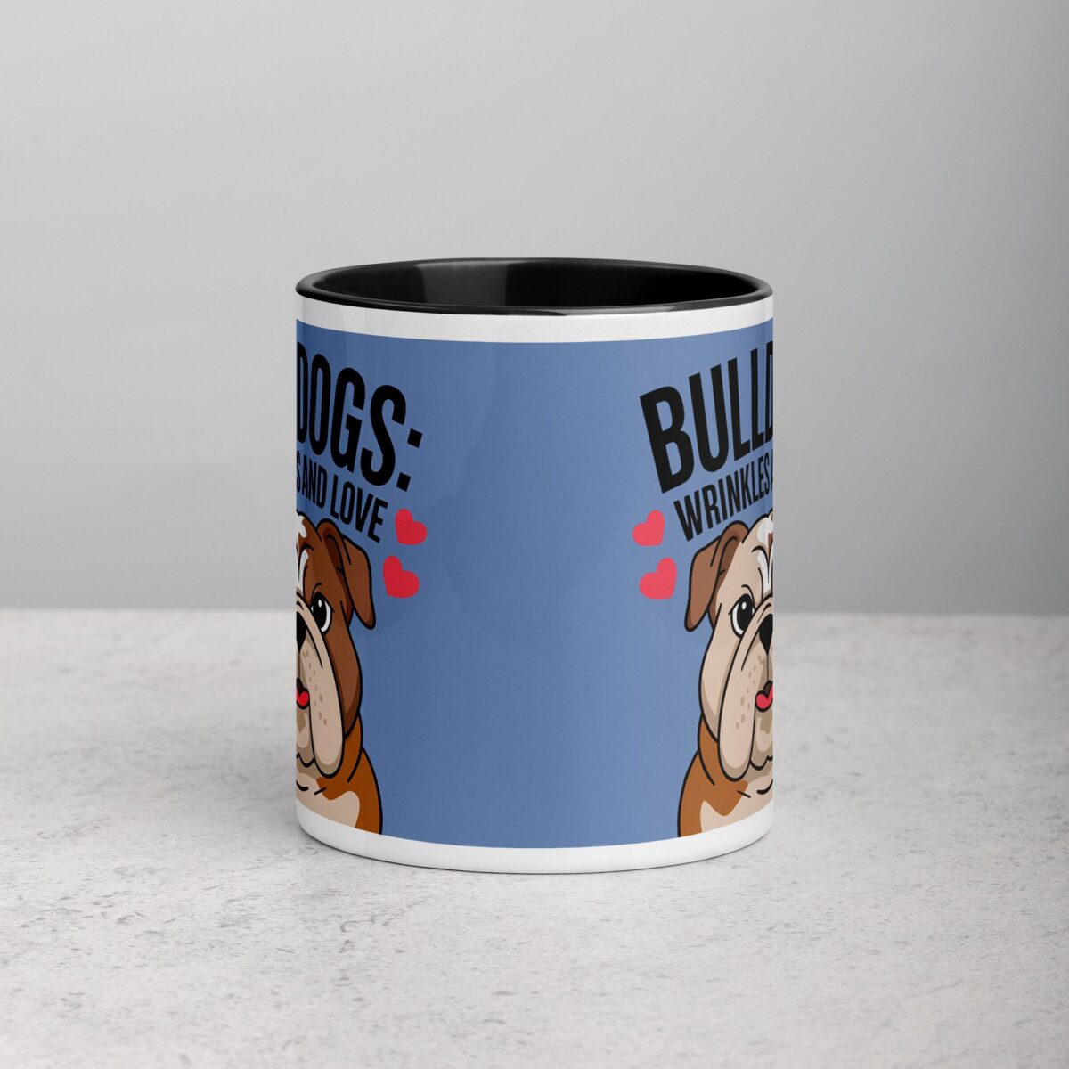 Bulldogs: Wrinkles and Love Coffee Mug - Image 2