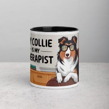 My Collie Is My Therapist Coffee Mug