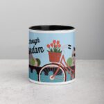 Cycling Through Amsterdam Coffee Mug