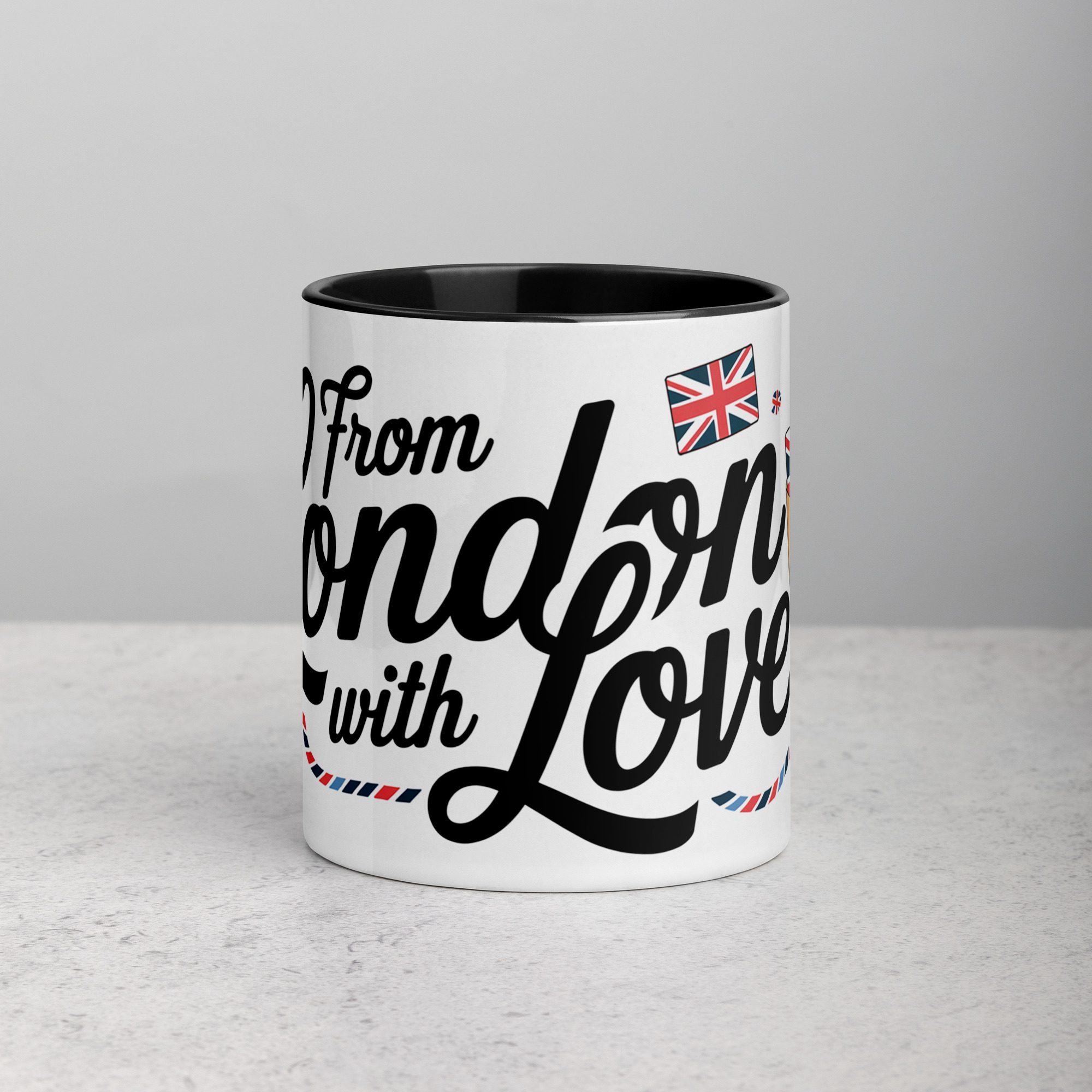 white-ceramic-mug-with-color-inside-black-11-oz-front-674707946630a.jpg From London with Love Coffee Mug - Image 1