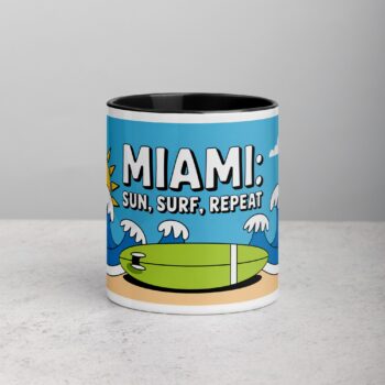 Miami: Sun, Surf, Repeat Coffee Mug