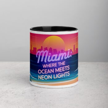 Miami: Where the Ocean Meets the Neon Lights Coffee Mug