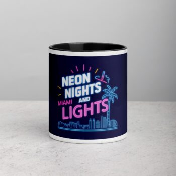 Neon Nights and Miami Lights Coffee Mug