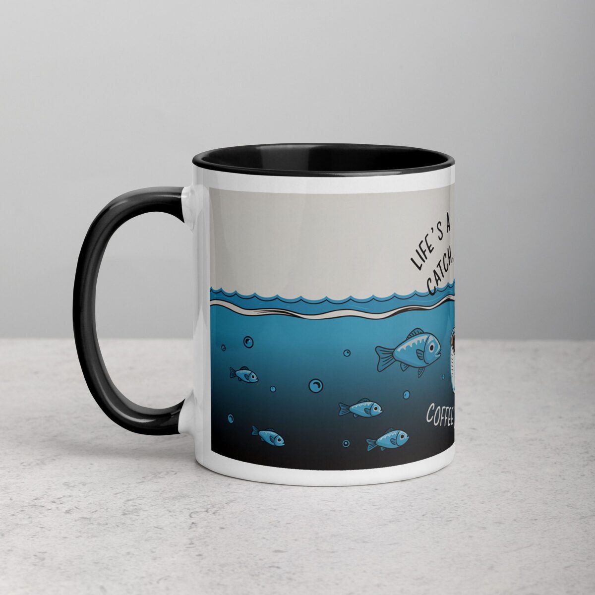 Life’s a Catch, Coffee’s the Hook Mug - Image 2