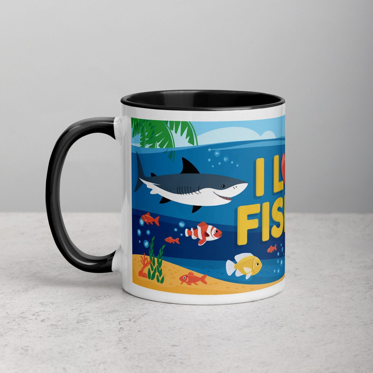 I Love Fishing Fun Coffee Mug & Tea Cup - Image 2