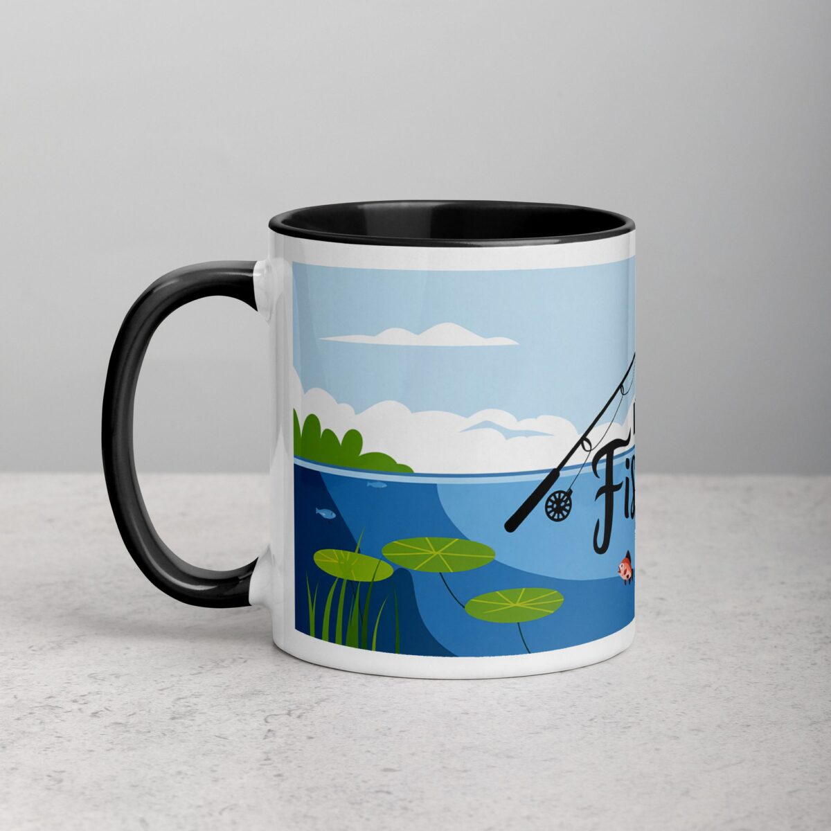 I Love Fishing Elegant Coffee Mug & Tea Cup - Image 2