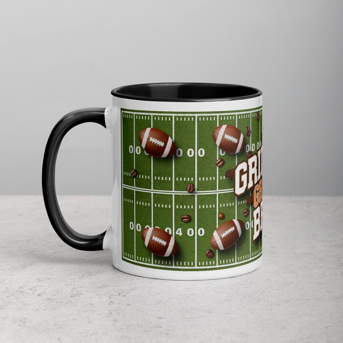 Gridiron Grind & Brew Football Mug - Image 2