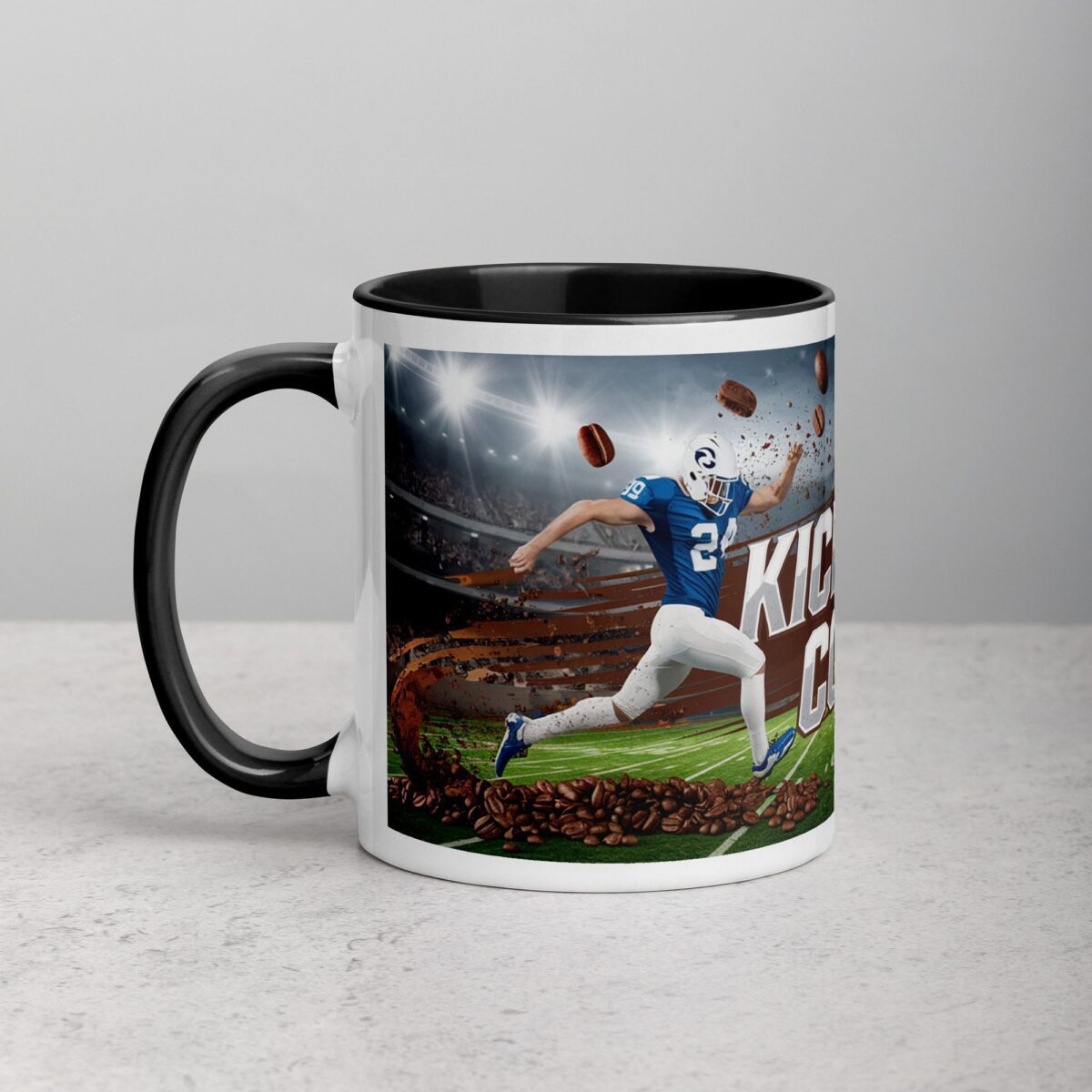 Kickoff, Coffee, Repeat Football Mug - Image 2