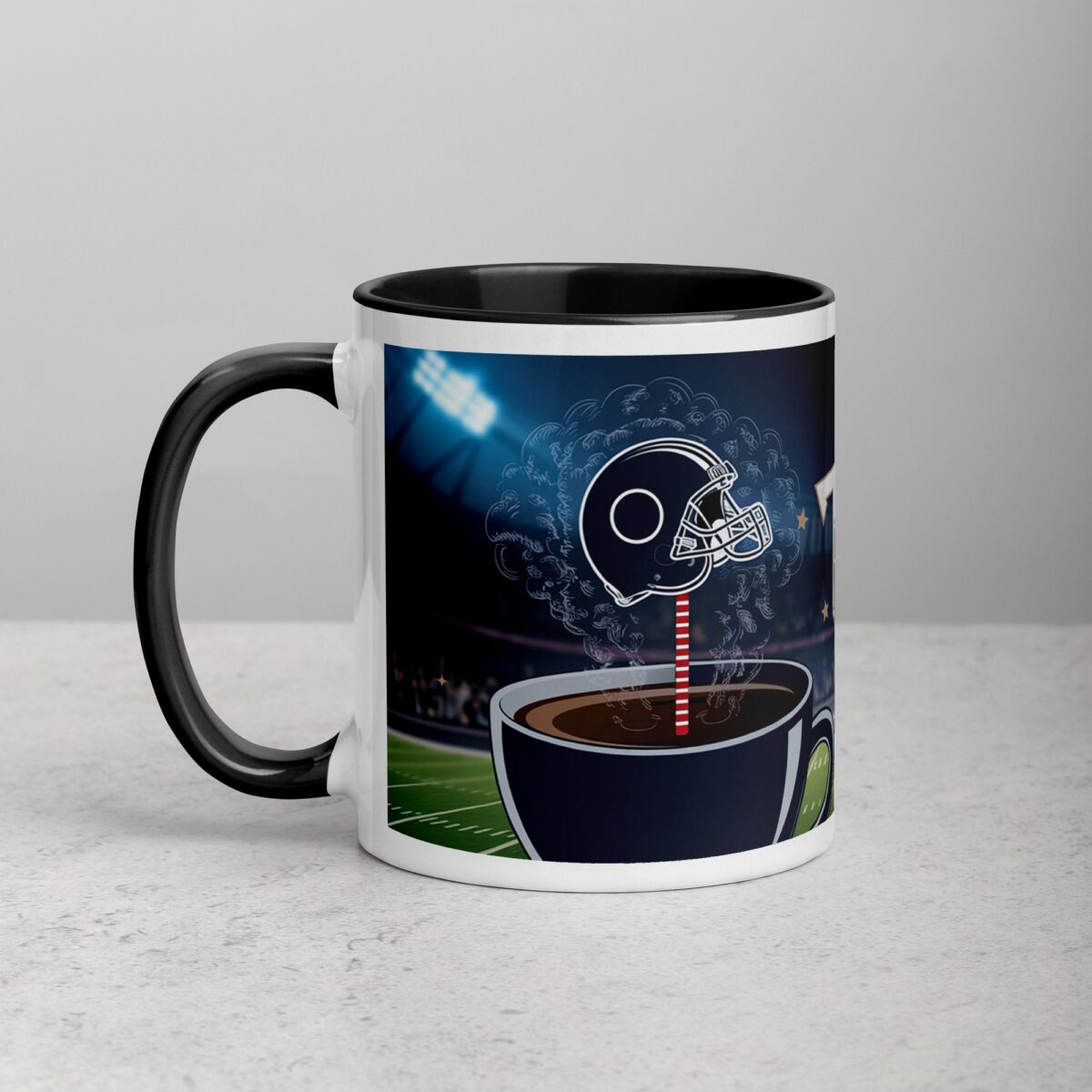 Touchdown Brews Football Coffee Mug - Image 2